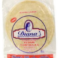Dianas Extra Large Flour Burrito Ziplock 8 ct, 8 Each