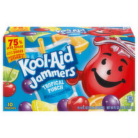 Kool-Aid Drink, Tropical Punch, Jammers, 10 Each