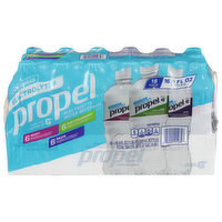 Propel Electrolyte Water Beverage, Berry/Kiwi Strawberry/Grape, 18 Pack, 18 Each
