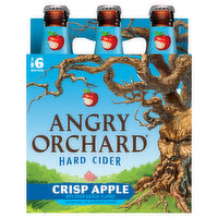 Angry Orchard Hard Cider, Crisp Apple, 6 Pack, 72 Ounce