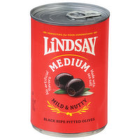 Lindsay Olives, Black Ripe Pitted, Medium, 6 Ounce