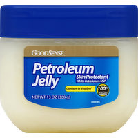 GoodSense Petroleum Jelly, Skin Protectant, White Petrolatum USP, 13 Ounce