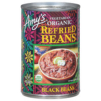 Amy's Black Beans, Organic, Refried, 15.4 Ounce