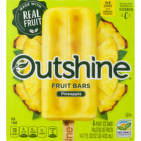 Outshine Fruit Ice Bars, Pineapple, 6 Each