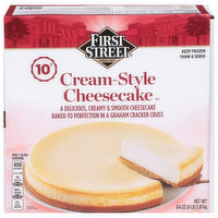 First Street Cheesecake, Cream-Style, 10 Inch, 64 Ounce