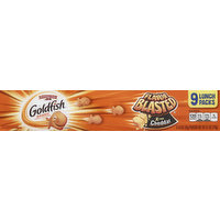 Goldfish Baked Snack Crackers, Xtra Cheddar, 9 Each
