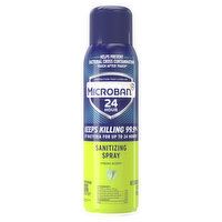 Microban 24 Hour Disinfectant Sanitizing Spray, Fresh Scent, 15 oz, 15 Ounce