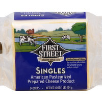 First Street Cheese, Singles, 16 Ounce