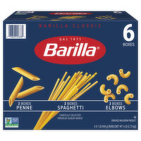 Barilla Barilla Penne, Spaghetti & Elbows Variety Pack, 6 Each