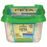 Athenos Cheese, Feta, Crumbled, Traditional, Reduced Fat, 5 Ounce