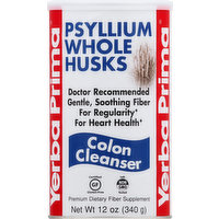 Yerba Prima Psyllium Whole Husks, Colon Cleanser, 12 Ounce