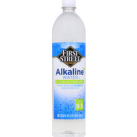 First Street Water, Plus Electrolytes, Alkaline +, 33.8 Ounce