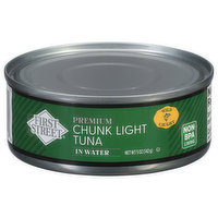 First Street Tuna, in Water, Chunk Light, Premium, 5 Ounce