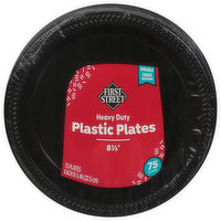 First Street Plastic Plates, Heavy Duty, 8.785 Inches, 75 Each