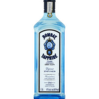 Bombay Dry Gin, London, Vapour Infused, Distilled, 1.75 Litre