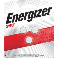 Energizer Batteries, Silver Oxide, 357, 3 Each