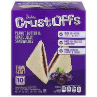 Charlotte's Crust Offs Sandwiches, Peanut Butter & Grape Jelly, 10 Each