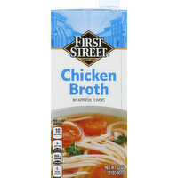 First Street Chicken Broth, 32 Ounce