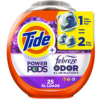 Tide Power Pods Laundry Detergent with Febreze 25 Ct Spring & Renewal, 25 Each