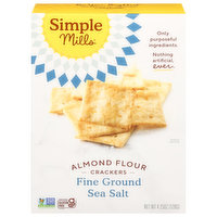 Simple Mills Crackers, Almond Flour, Fine Ground Sea Salt, 4.25 Ounce