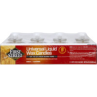 First Street Candles, Liquid Wax, Universal, 8 Pack, 8 Each