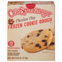 Otis Spunkmeyer Cookie Dough, Frozen, Chocolate Chip, 96 Ounce