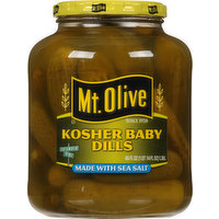 Mt Olive Pickles, Kosher Baby Dills, 46 Ounce