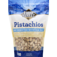 First Street Pistachios, with Sea Salt, Dry Roasted, 26 Ounce