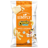Cheetos Cheese Flavored Snacks, White Cheddar, Puffs, 8 Ounce