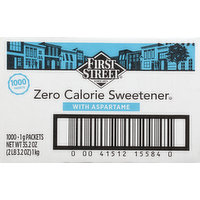 First Street Sweetener with Aspartame, Zero Calorie, 1000 Each