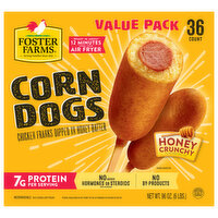 Foster Farms Corn Dogs, Honey Crunch, Value Pack, 6 Pound