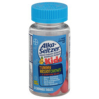 Alka-Seltzer Tummy Relief Chews, Kids, Chewable Tablets, Fruit Punch, 28 Each
