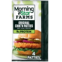 MorningStar Farms Meatless Chicken Patties, Original, 10 Ounce