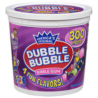 Dubble Bubble Bubble Gum, 4 Fun Flavors, 300 Each