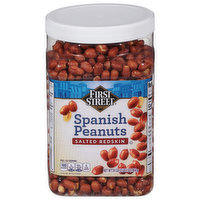 First Street Peanuts, Salted Redskin, Spanish, 34 Ounce