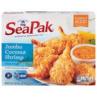 SeaPak Shrimp, Includes Orange Marmalade Sauce, Coconut, Jumbo, Family Size, 16 Ounce