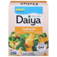 Daiya Cheese Sauce, Dairy-Free, Cheddar, 3 Each