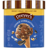 Dreyer's Rocky Road Collection Cookie Cobblestone Ice Cream, 1.5 Quart