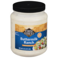 First Street Dressing & Dip, Buttermilk Ranch, Deli Style, 64 Ounce