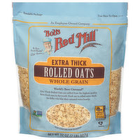 Bob's Red Mill Rolled Oats, Whole Grain, Extra Thick, 32 Ounce