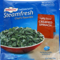 Birds Eye Creamed Spinach, Lightly Sauced, 10.8 Ounce