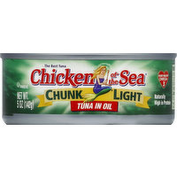 Chicken Of The Sea Tuna, Chunk Light, in Oil, 5 Ounce