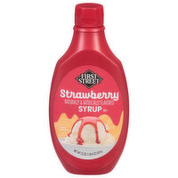 First Street Syrup, Strawberry, 22 Ounce