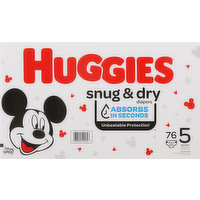 Huggies Diaper, Disney Baby, 5 (Over 27 lb), 76 Each