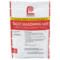 Lawry's Taco Seasoning Mix, 9 Ounce