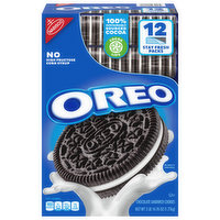 Oreo Sandwich Cookies, Chocolate, 12 Stay Fresh Packs, 12 Each