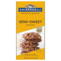 Ghirardelli Chocolate Bar, Semi-Sweet, 4 Ounce