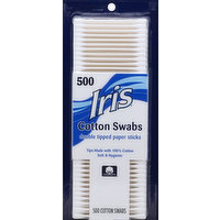 Iris Cotton Swabs, 500 Each