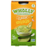 Wholly Guacamole, Classic, Mild, Minis, 4 Each