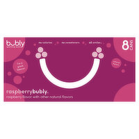 Bubly Sparkling Water, Raspberry, 96 Ounce